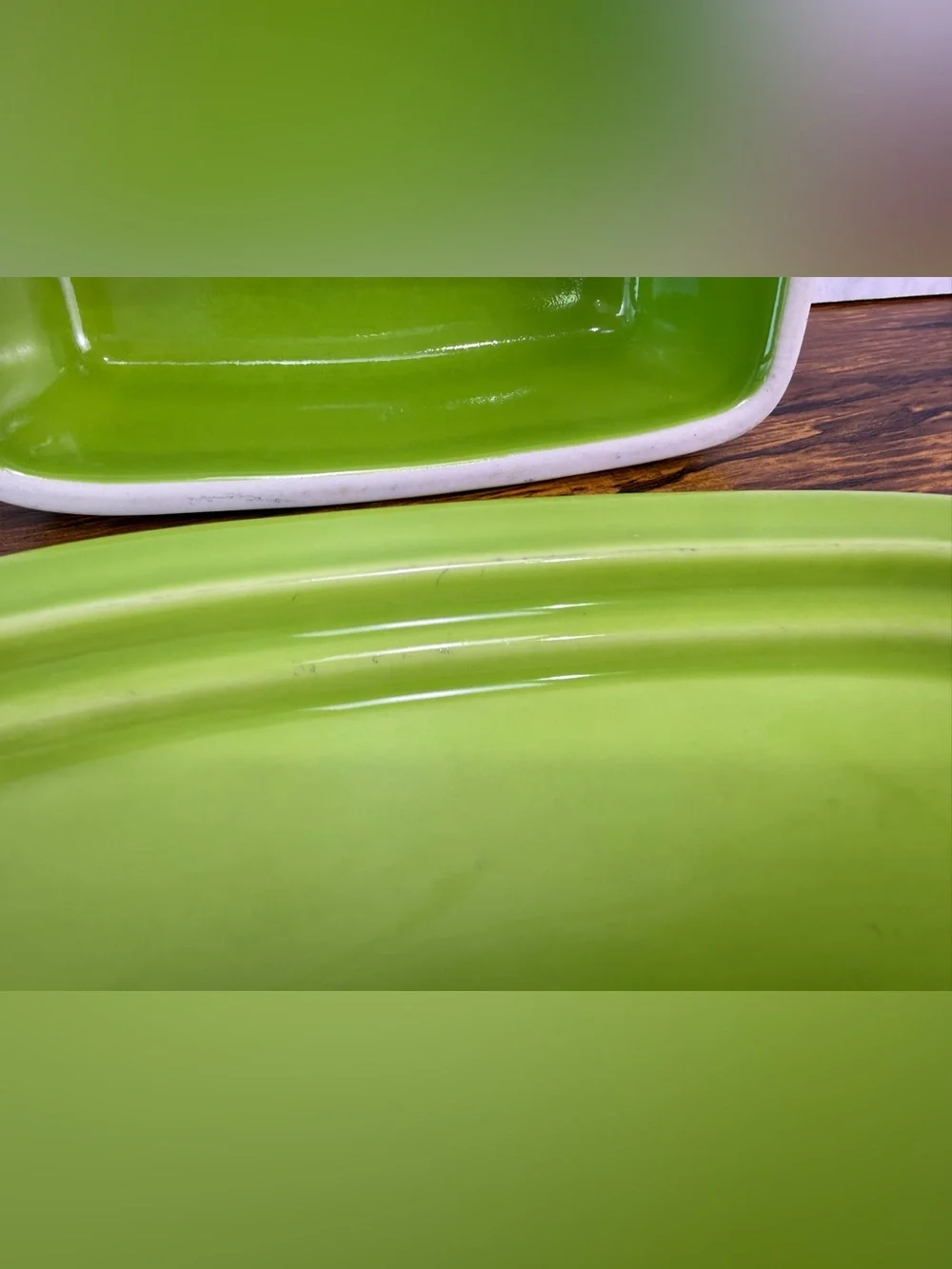 Fiesta Fiestaware Lemongrass Green Covered Butter Dish Tray Retired Color
